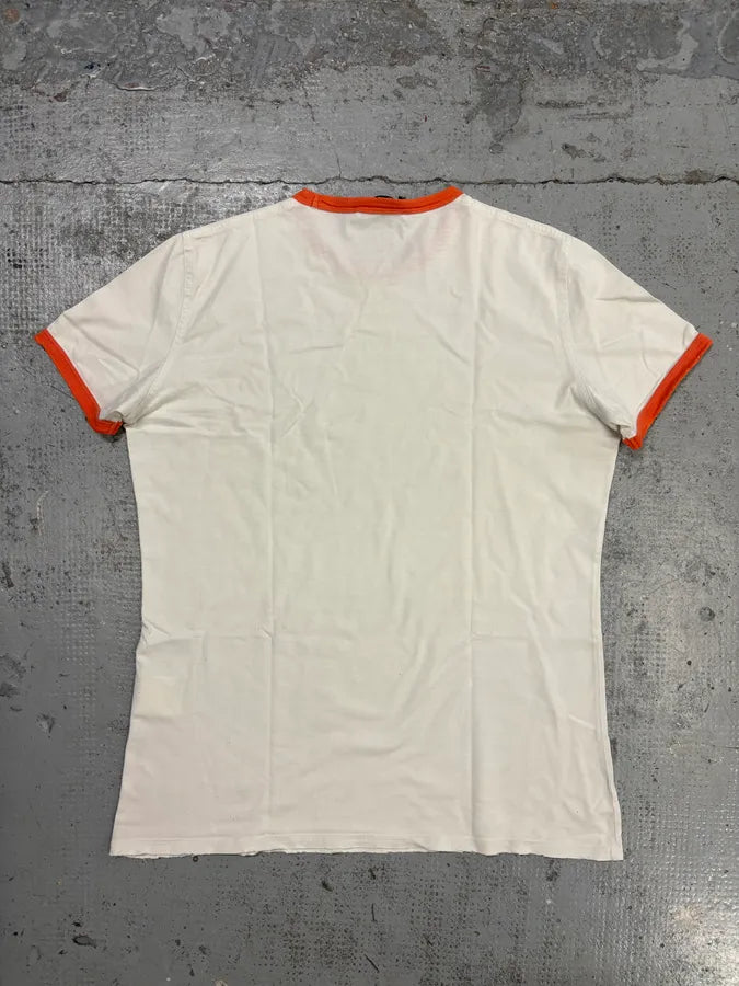 SS2006 Dsquared2 White Cotton Graphic Print T-Shirt dlJZUBN 1