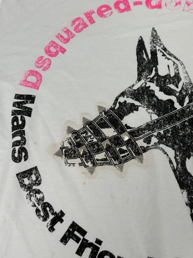 AW2007 Dsquared2 White Dobberman Dog Longsleeves JFWLgiC 9