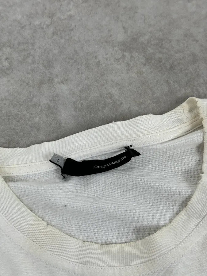 AW2007 Dsquared2 White Dobberman Dog Longsleeves JFWLgiC 8