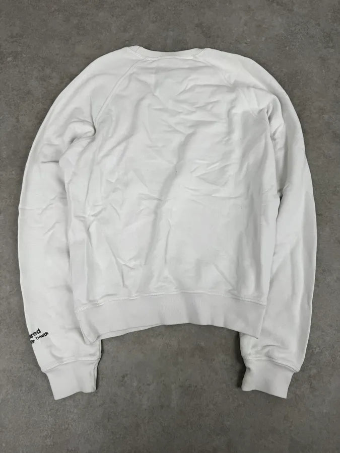 AW2010 Dsquared2 White Skeleton Abstract Crewneck Sweater KzHbJzV 3