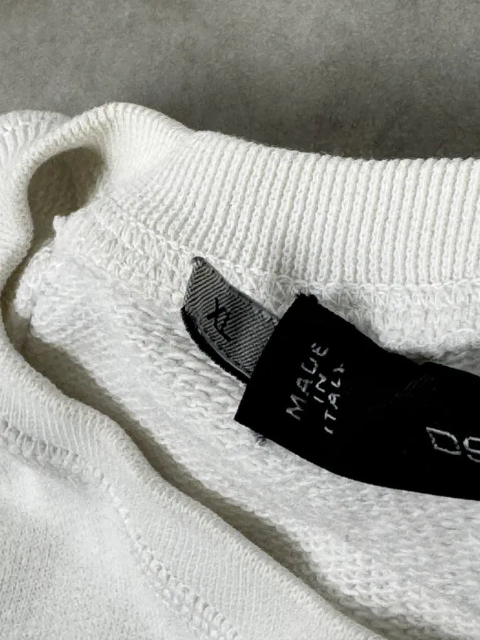 AW2010 Dsquared2 White Skeleton Abstract Crewneck Sweater KzHbJzV 9