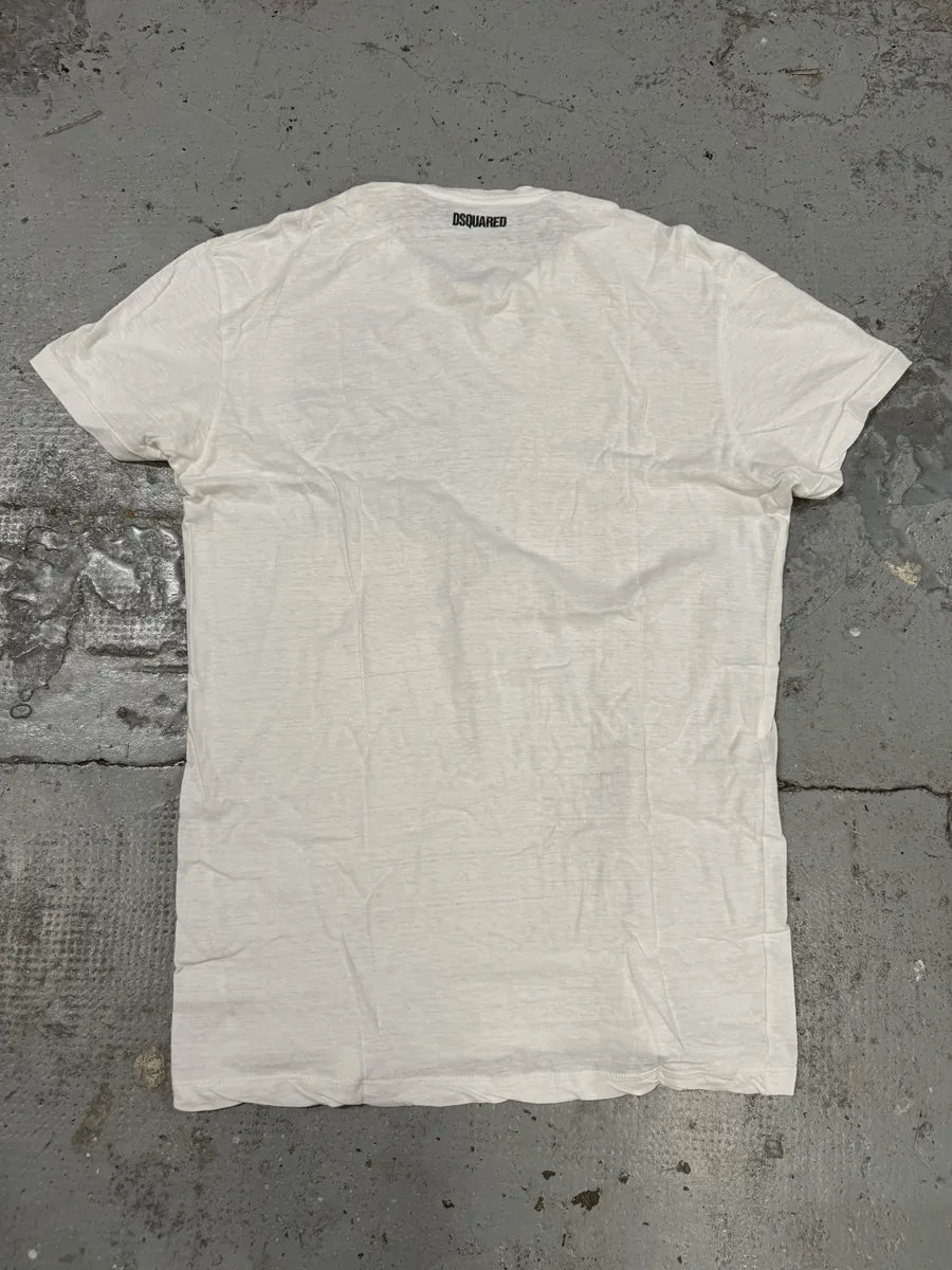 Dsquared2 White USA Flag T-Shirt SVnIbnM 1