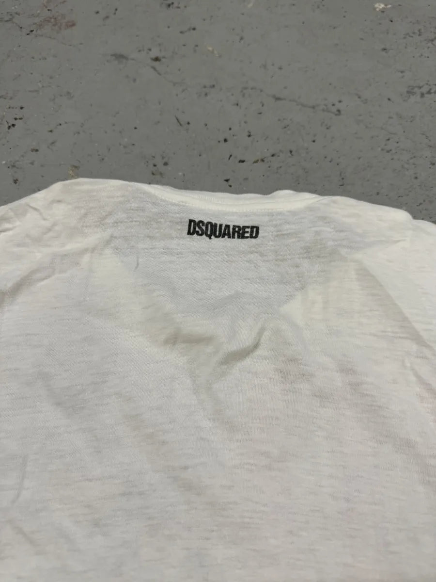 Dsquared2 White USA Flag T-Shirt SVnIbnM 4