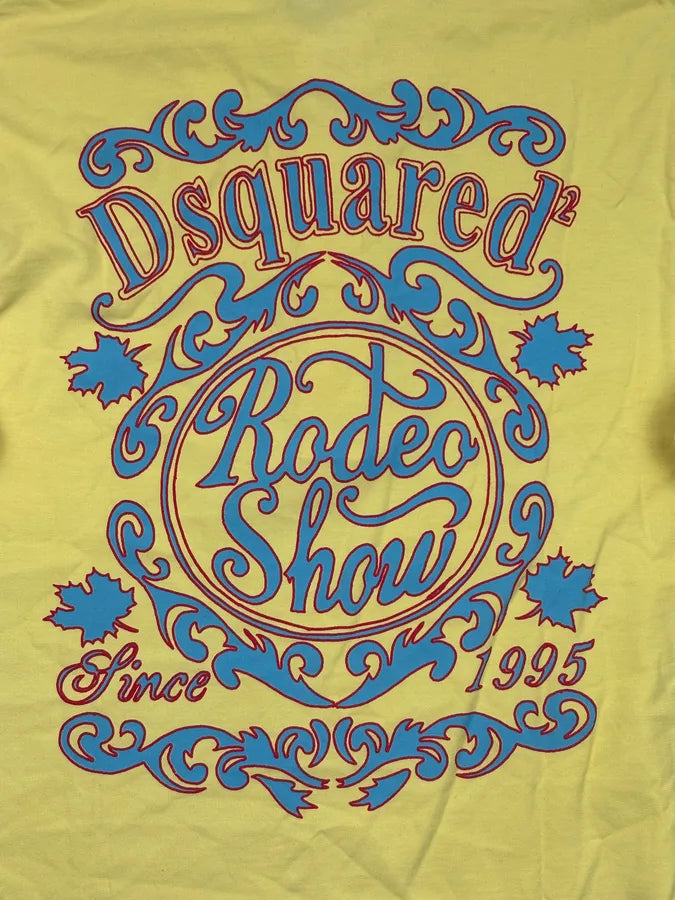2000s Dsquared2 Yellow Rodeo Embroidered Longsleeve Polo xHwFINj 7