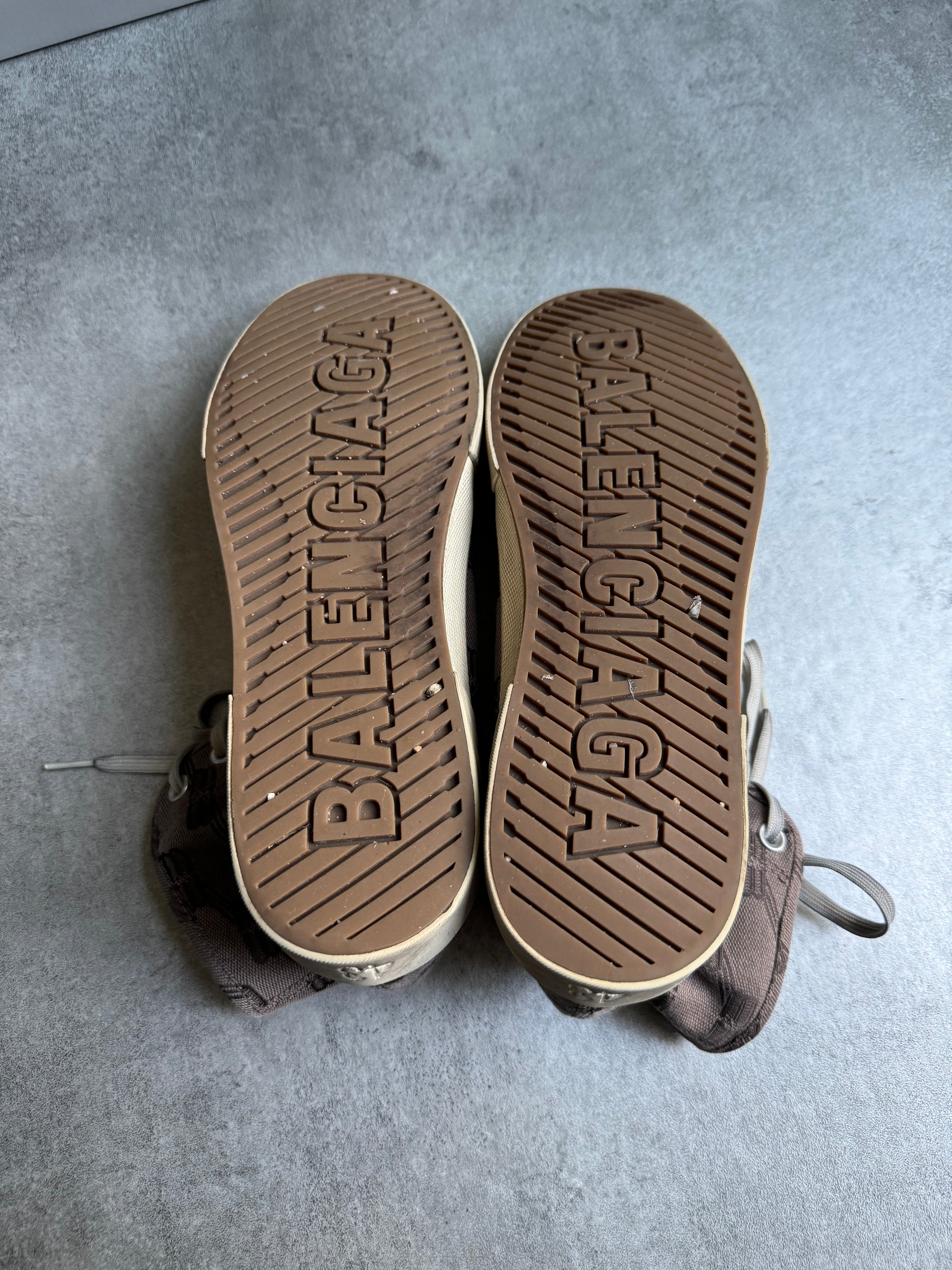 Balenciaga Paris Monogram High Top Shoes (43) - 8