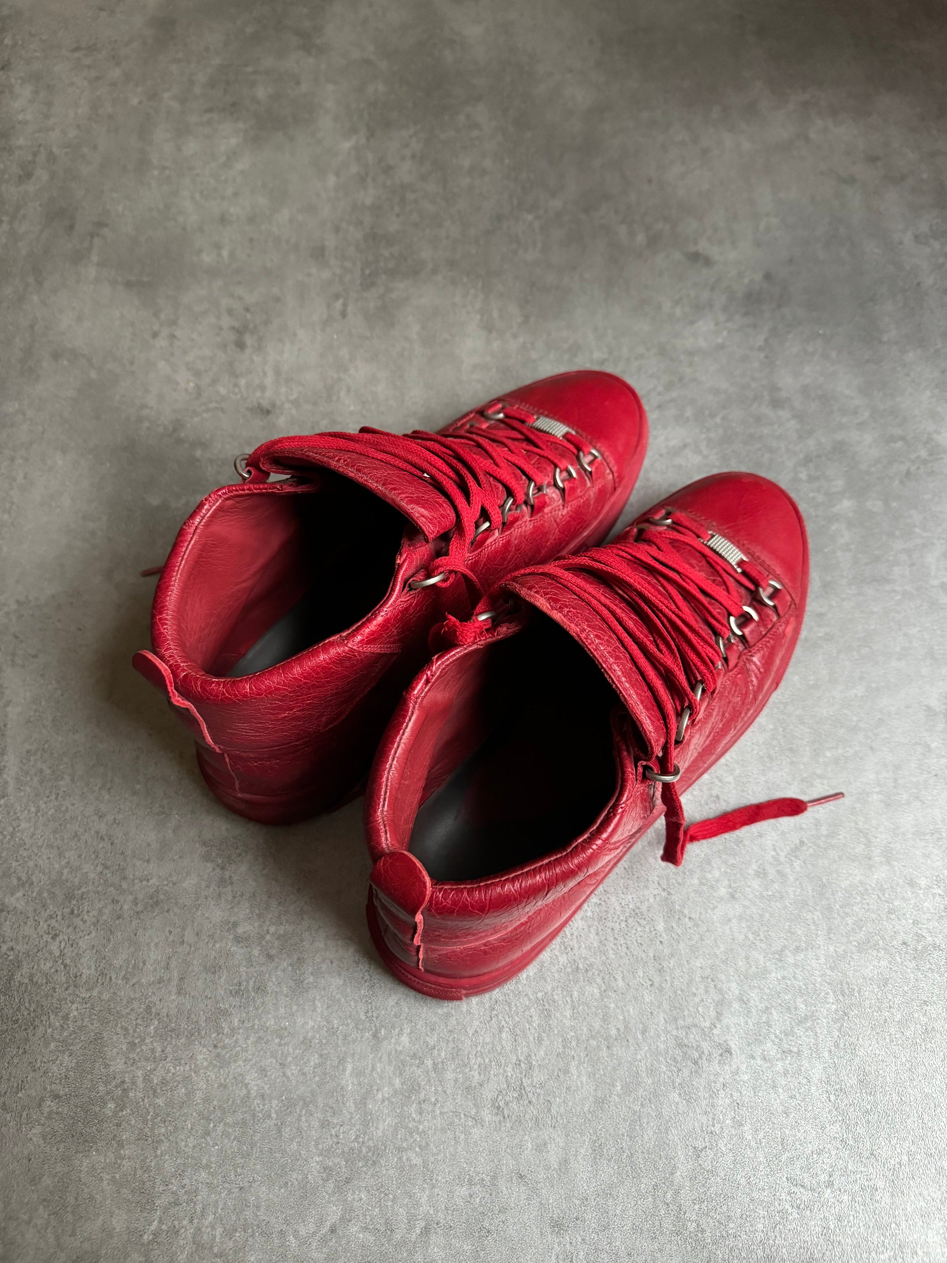 Balenciaga Arena High Red Leather  (43) - 3