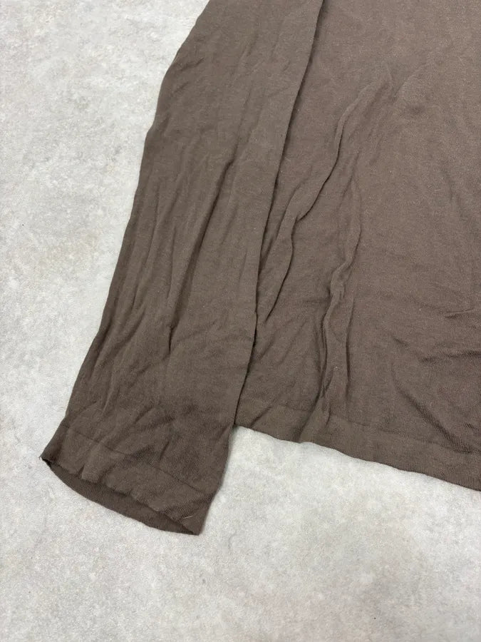 2000s Gucci Brown V Neck Sweater QwIKvNq 6