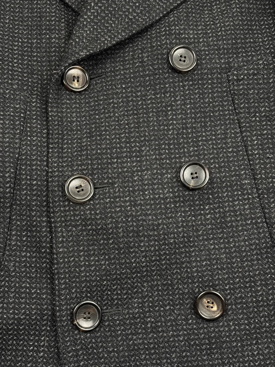 2000s Gucci Grey Wool Double-Breasted Quilted Coat eBFhxirt 7