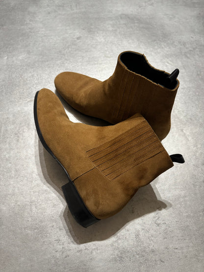 Balenciaga Antilope Camel Suede Leather Boots (43) - 4