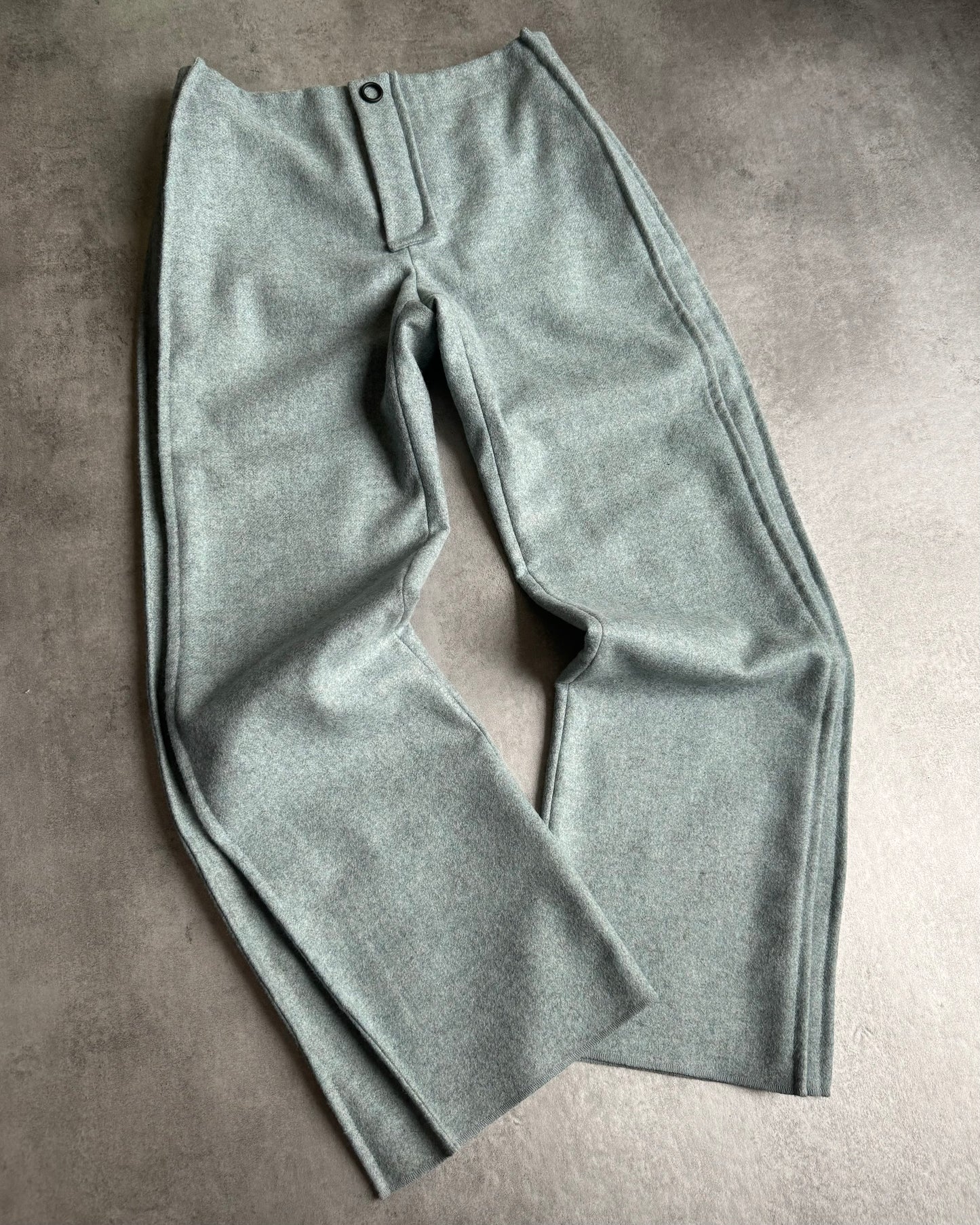 Acne Studios Wool Grey Modern Cozy Tailored Pants  (M) - 5