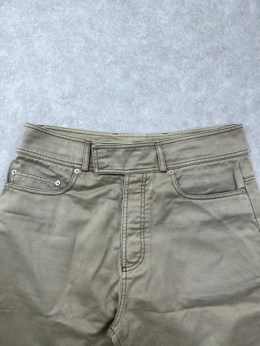 SS2005 Dior Homme Beige Zip Pocket Shorts by Hedi Slimane eOIWGIWP 5