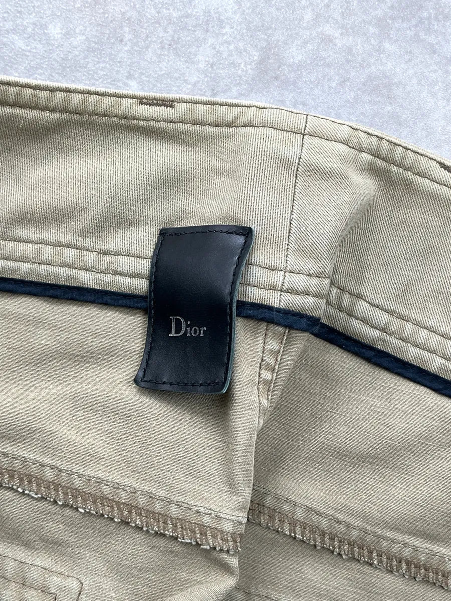 SS2005 Dior Homme Beige Zip Pocket Shorts by Hedi Slimane eOIWGIWP 10