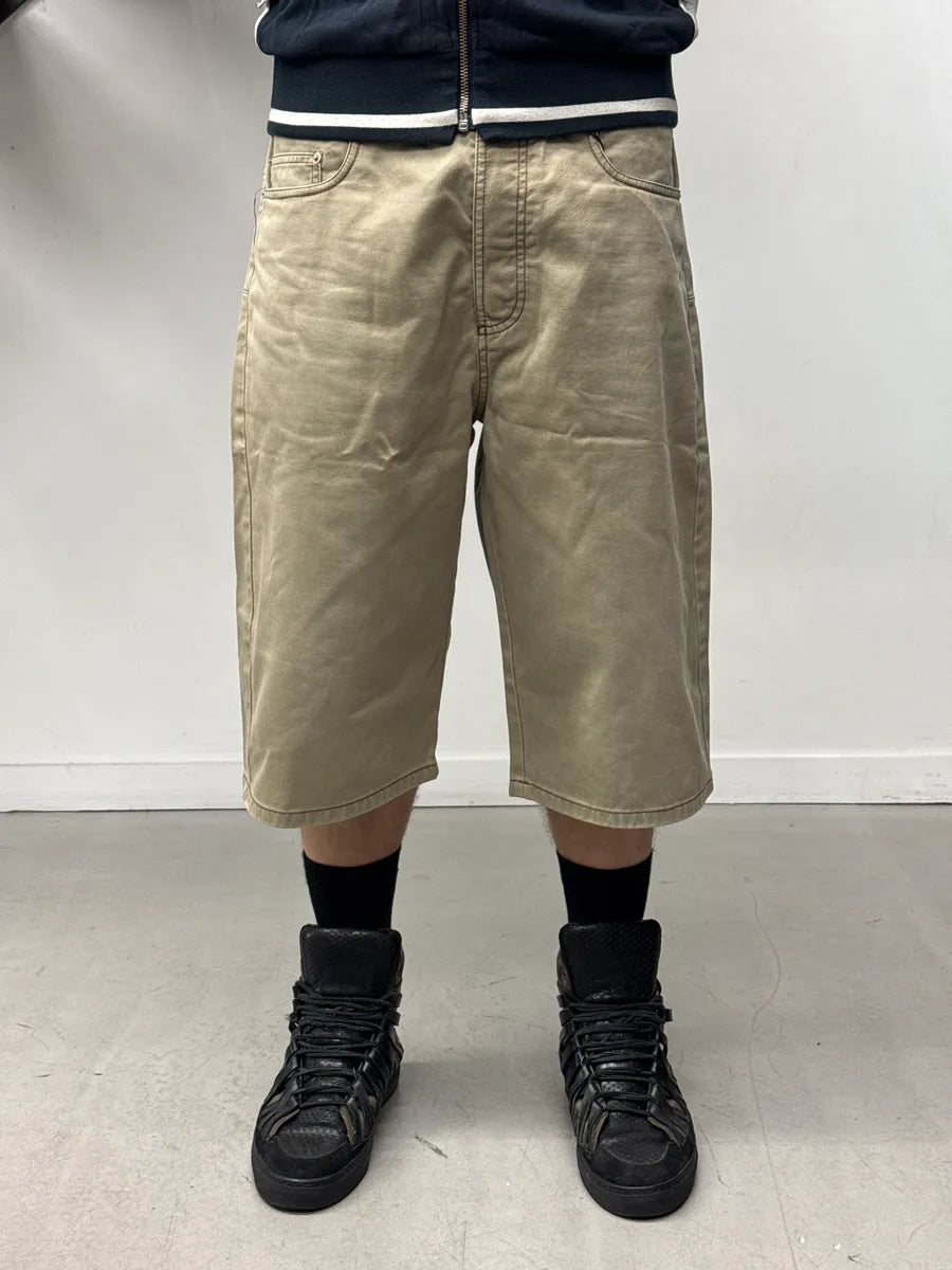 SS2005 Dior Homme Beige Zip Pocket Shorts by Hedi Slimane eOIWGIWP 1