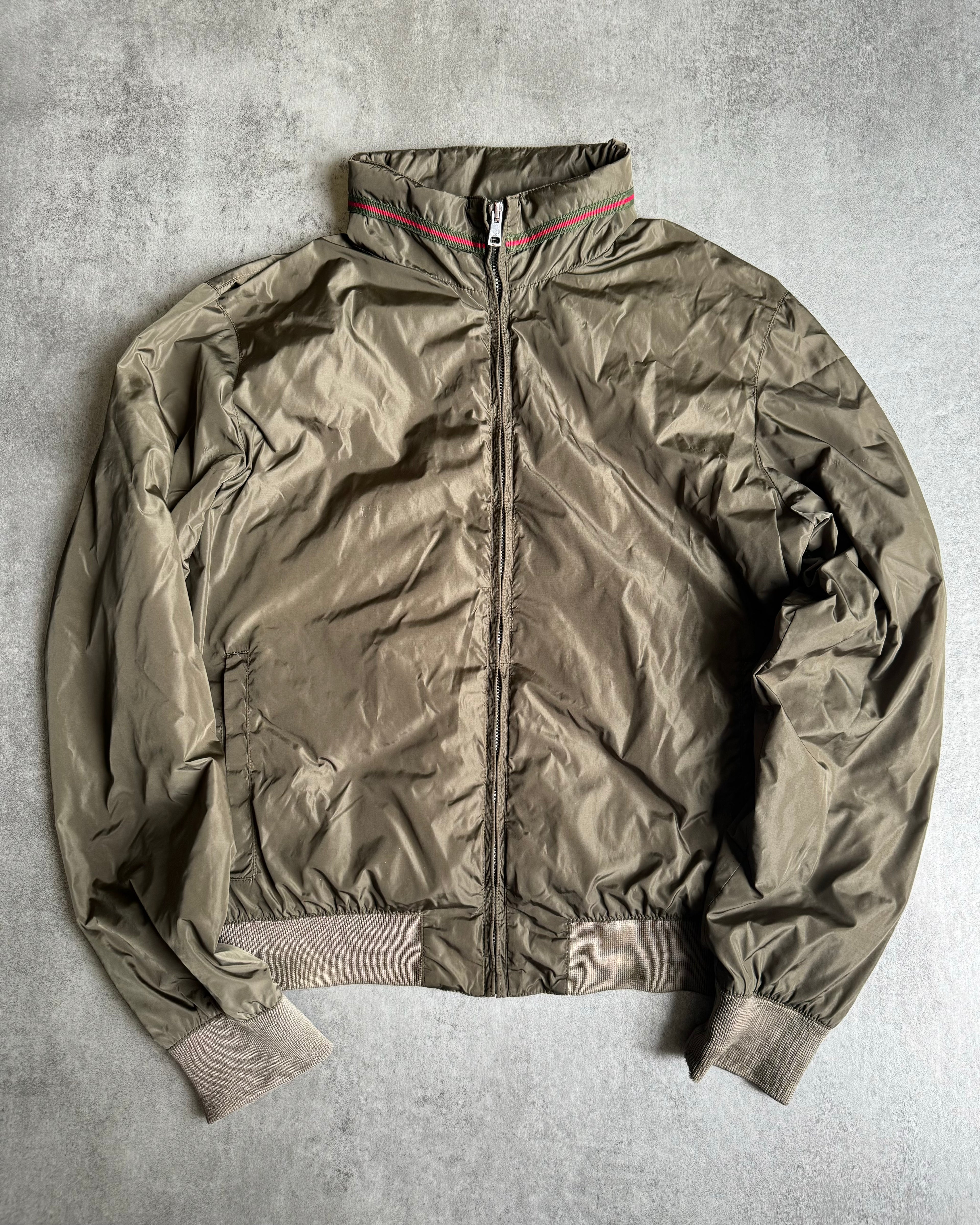 SS2010 Gucci Olive Light Jacket by Frida Giannini (XS/S) - 5