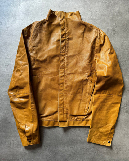 1990s Emporio Armani Pure Camel Leather Jacket (M) - 1