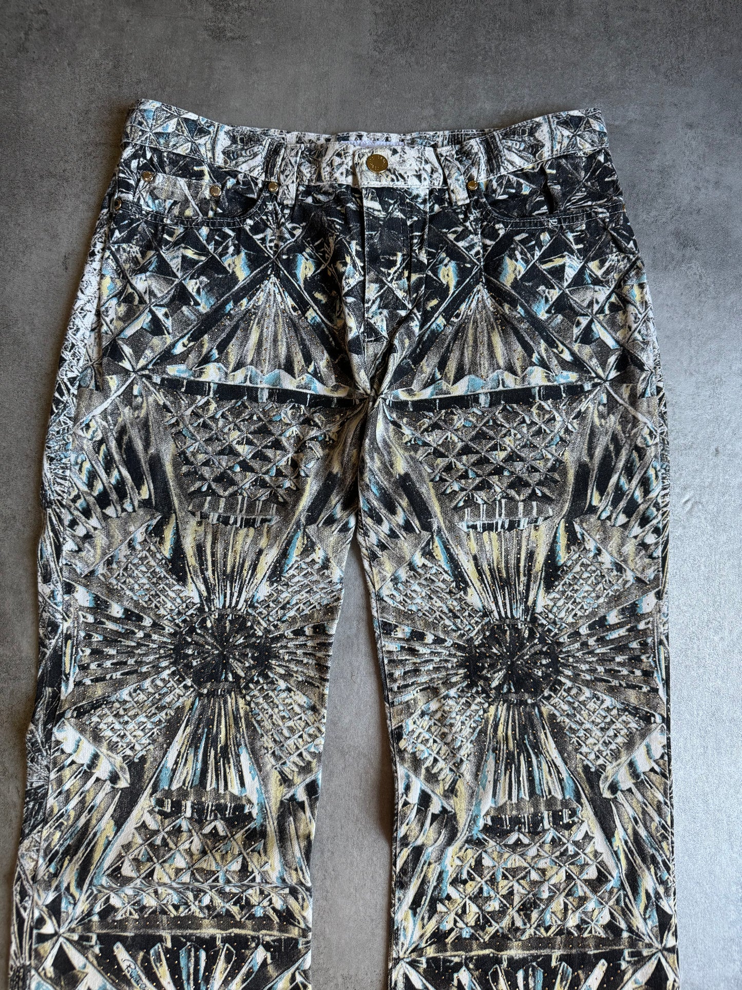 AW1999 Roberto Cavalli Logical Diamond Dynasty Pants (M) - 10