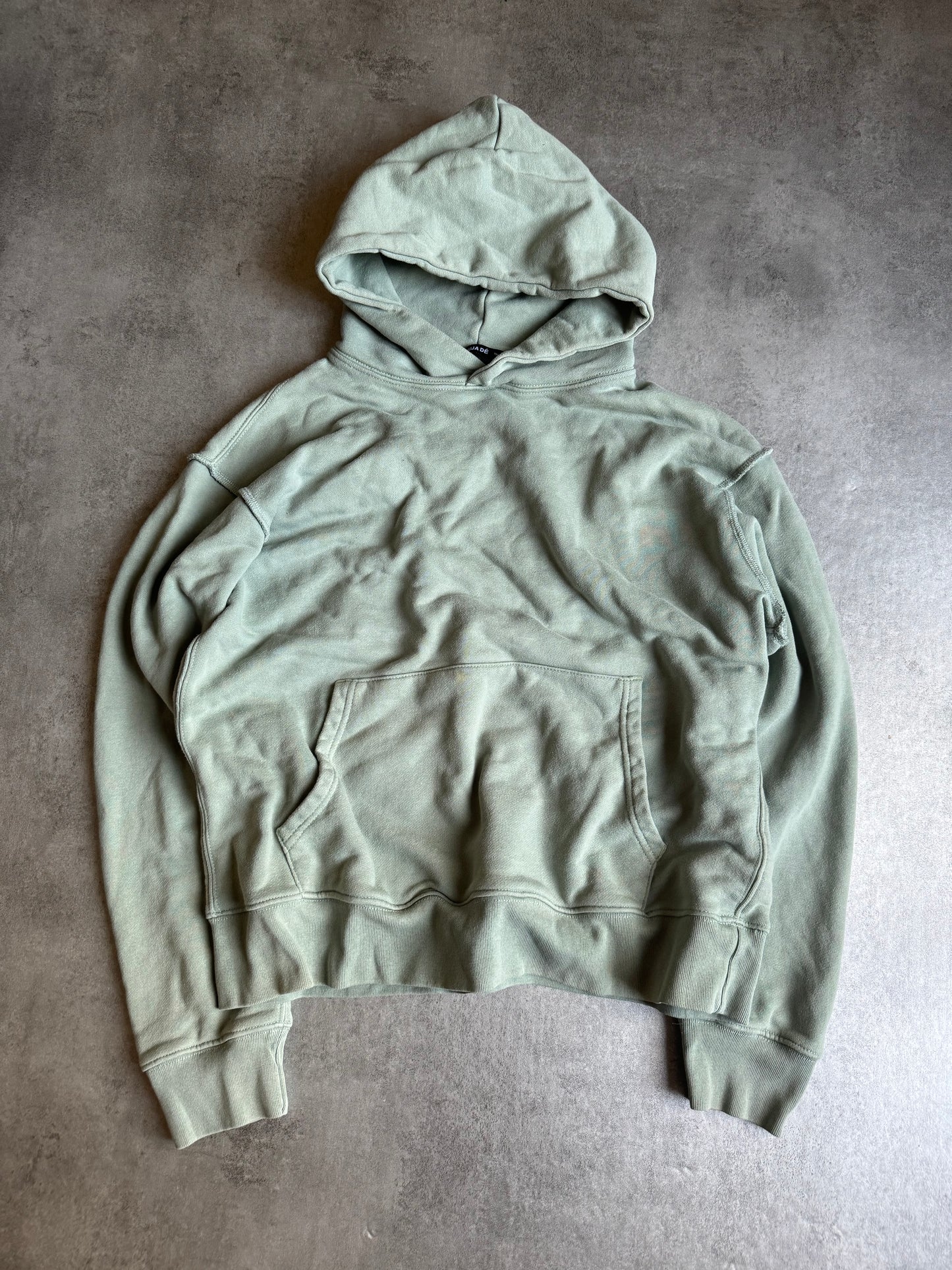 Vuja De Sage Pastel Green Relaxed Hoodie (L) - 3