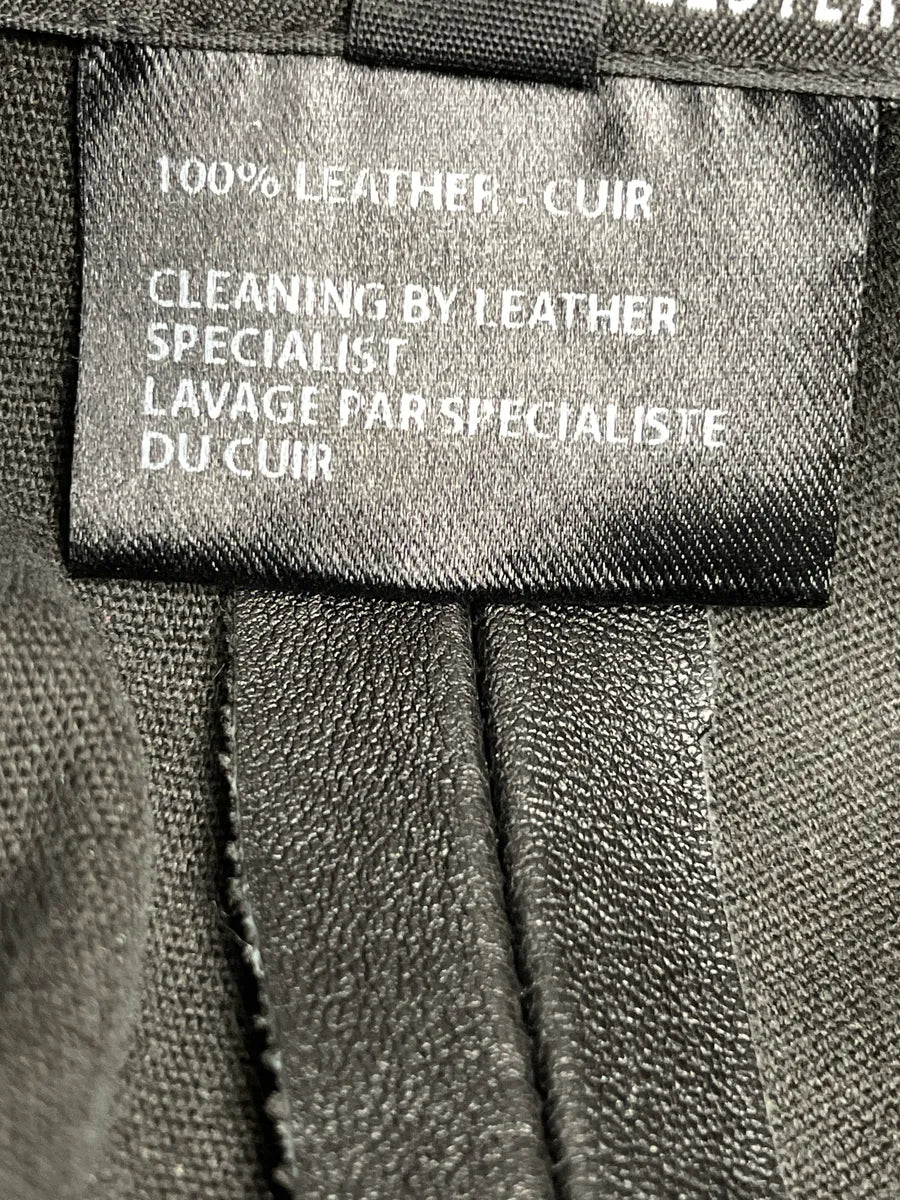 2000s Ann Demeulemeester Black Leather Button-Cuff Slim Pants eXbXMNvs 11