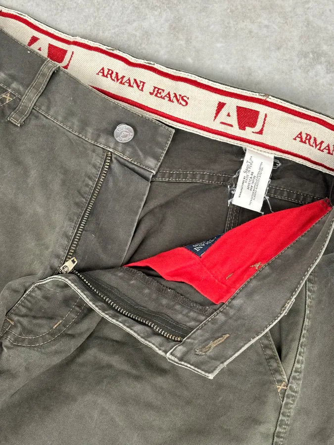 2000s Armani Olive Light Cozy Pants mgHtAYb 11
