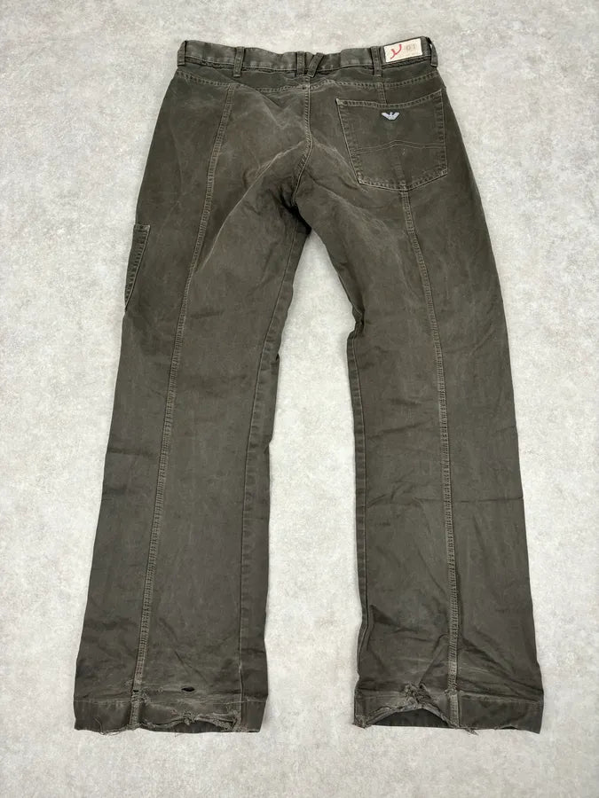 2000s Armani Olive Light Cozy Pants mgHtAYb 5