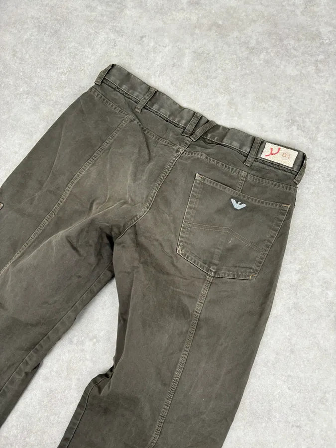 2000s Armani Olive Light Cozy Pants mgHtAYb 6