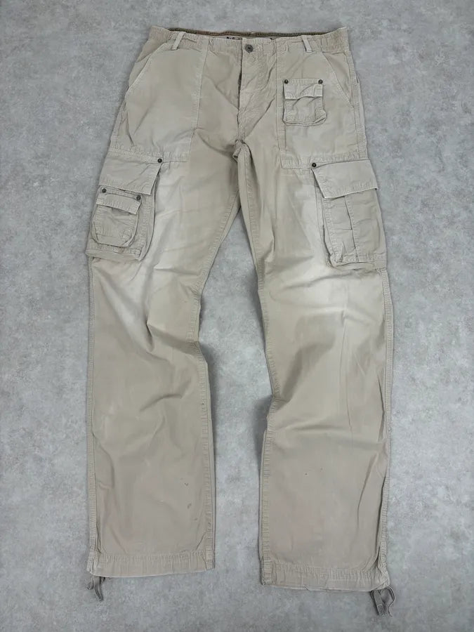 AW2004 Dolce & Gabbana Beige Military Cargo Pants eBDUKGh 3