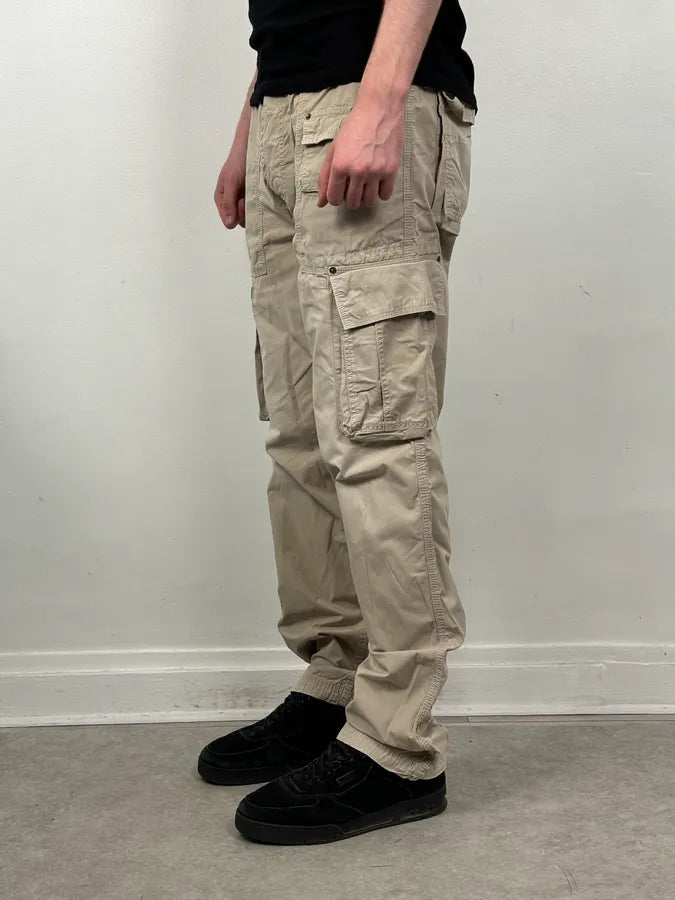 AW2004 Dolce & Gabbana Beige Military Cargo Pants eBDUKGh 1