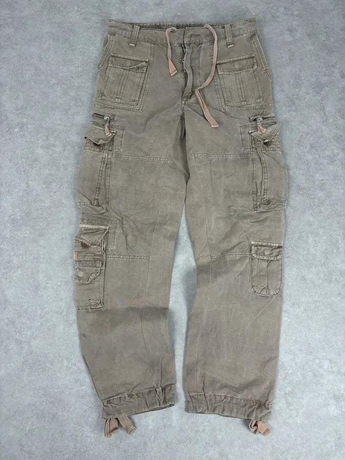 AW2006 Dolce & Gabbana Beige Cargo Military Pants WrvNMdq 0