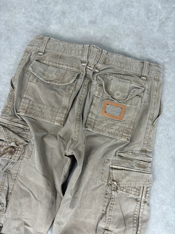 AW2006 Dolce & Gabbana Beige Cargo Military Pants WrvNMdq 6