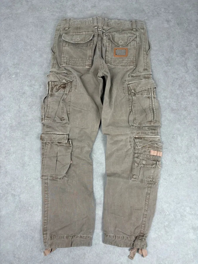 AW2006 Dolce & Gabbana Beige Cargo Military Pants WrvNMdq 5