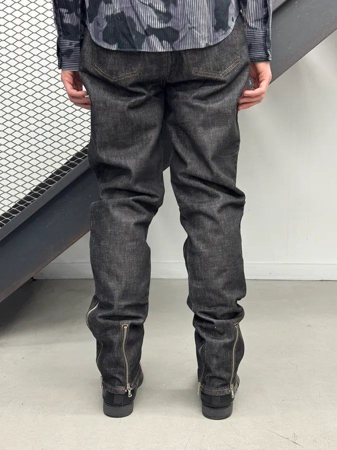 AW2003 Dolce & Gabbana Navy Denim Multi-Zip Jeans ZnsFvLP 2