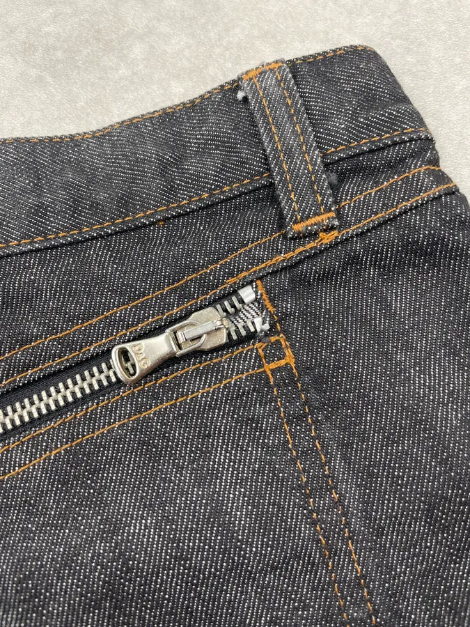 AW2003 Dolce & Gabbana Navy Denim Multi-Zip Jeans ZnsFvLP 11