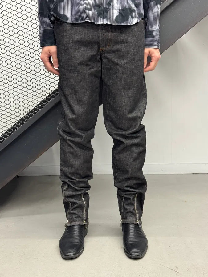 AW2003 Dolce & Gabbana Navy Denim Multi-Zip Jeans ZnsFvLP 0