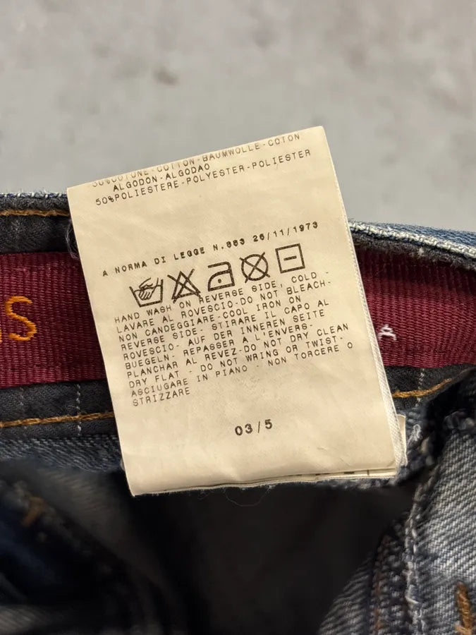 AW2003 Dolce & Gabbana Blue Denim Bootcut Jeans WMTmNgv 12