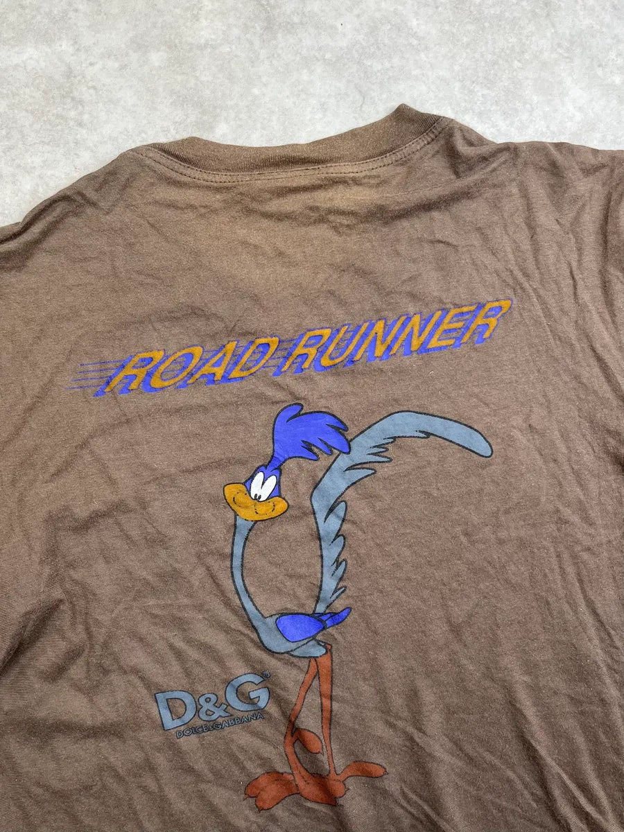 SS2006 Dolce & Gabbana Brown Coyotte Cartoon T-Shirt xpjTOen 5