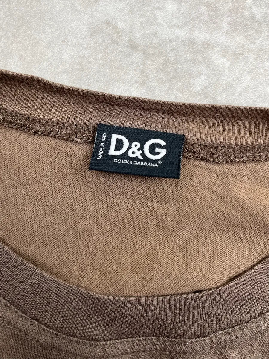 SS2006 Dolce & Gabbana Brown Coyotte Cartoon T-Shirt xpjTOen 8