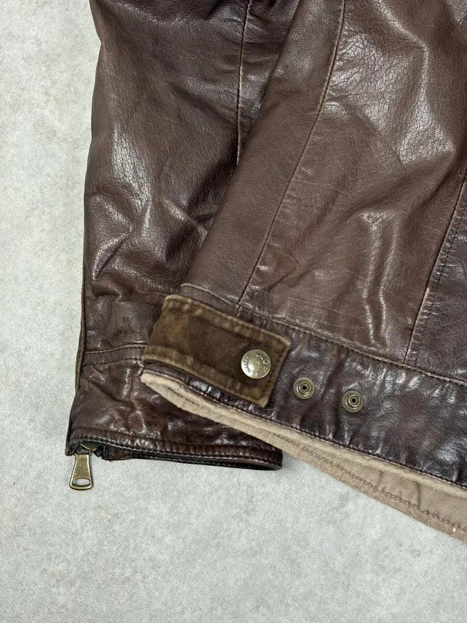 2000s Dolce & Gabbana Brown Leather Rodeo Jacket  YoDTBTE 9