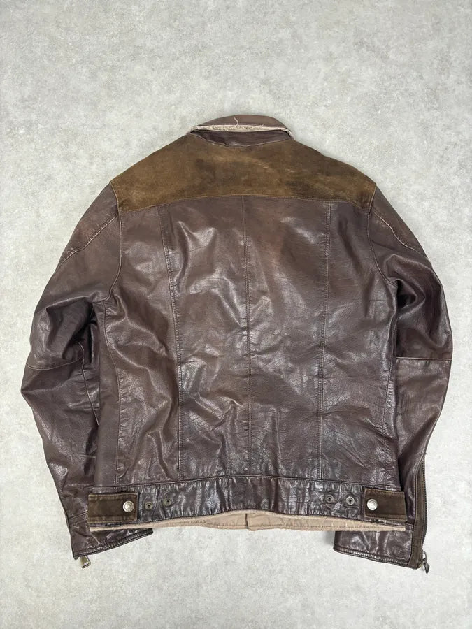 2000s Dolce & Gabbana Brown Leather Rodeo Jacket  YoDTBTE 4