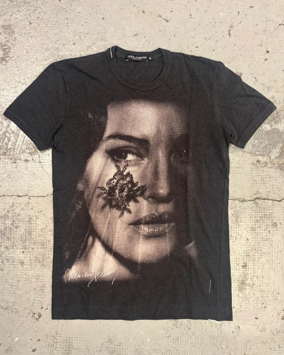 2000s Dolce & Gabbana Monica Bellucci Portrait T-Shirt KFYRFCm 2