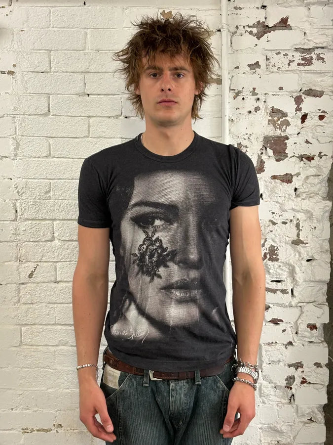 2000s Dolce & Gabbana Monica Bellucci Portrait T-Shirt KFYRFCm 0