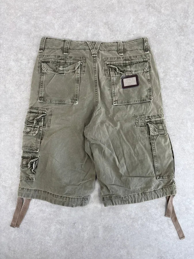 AW2004 Dolce & Gabbana Khaki Cargo Distressed Shorts NZWmpeb 5