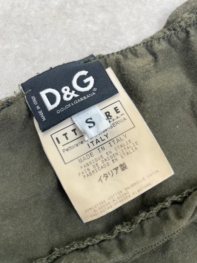 AW2003 Dolce & Gabbana Khaki Superlatin Graphic Tank Top ZjqCFYe 6
