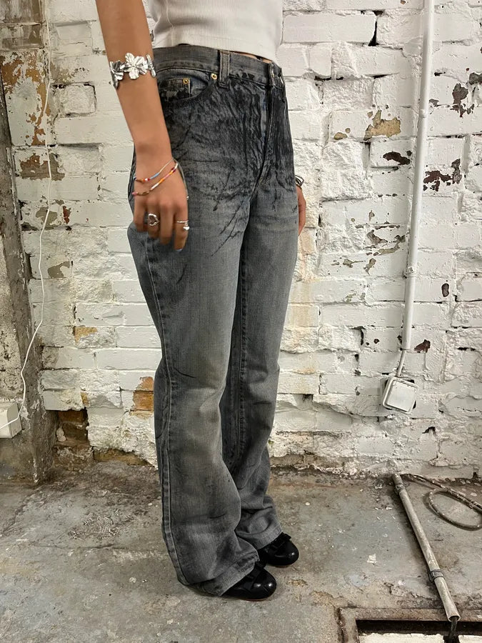 2000s Dolce & Gabbana Faded Blue Dark Denim Jeans cYaLPbN 2