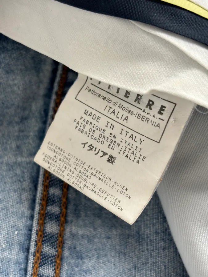 AW2004 Dolce & Gabbana Light Blue Denim International Flag Patch Jeans GqttpXY 11