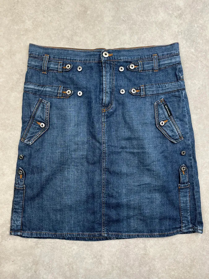 SS2004 Dolce & Gabbana Utility Blue Denim Skirt IETCfoO 3