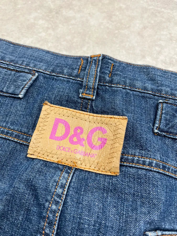 SS2004 Dolce & Gabbana Utility Blue Denim Skirt IETCfoO 9