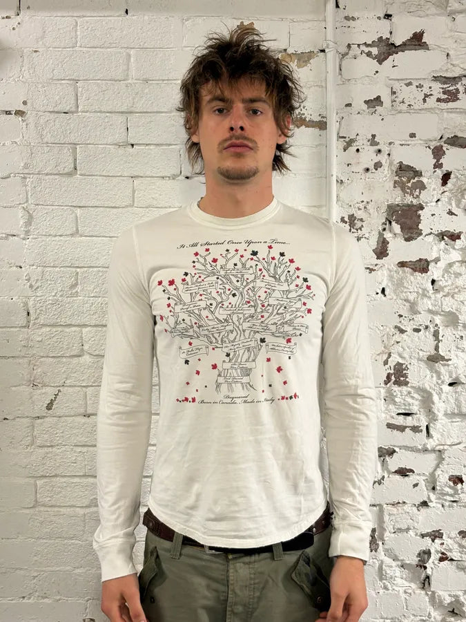 AW2006 Dsquared2 White Fairytale Tree Longsleeves vZAuRNx 1