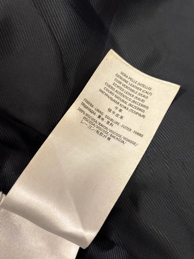 2010s Gucci Black Buttoned Officer Leather Jacket by Frida Giannini munnRrc 10
