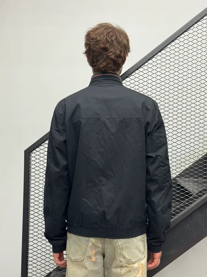 SS2012 Gucci Black Nylon Floral Lined Bomber Jacket By Frida Giannini tRoVuMS 2