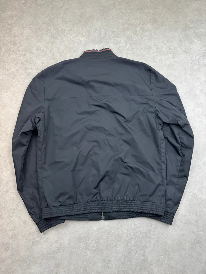 SS2012 Gucci Black Nylon Floral Lined Bomber Jacket By Frida Giannini tRoVuMS 5
